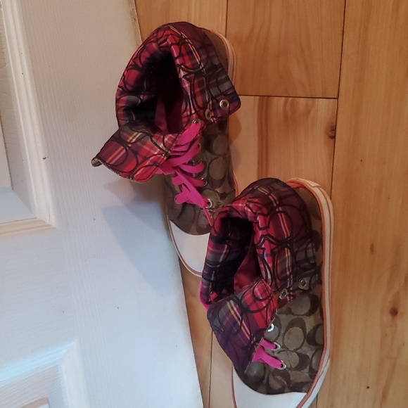 Y2K Coach Hightop Brown and Pink - Picture 3 of 8